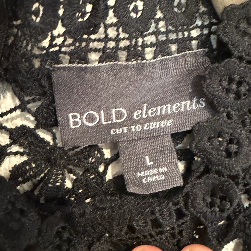 Bold Elements Black Lace Blouse - image 2